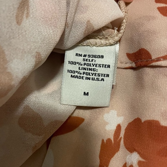 Willow Ruffle Tiered Skirt in Cantaloupe - Size Medium - Picture 10 of 11